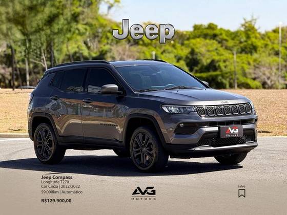 JEEP COMPASS 1.3 T270 TURBO FLEX LONGITUDE AT6